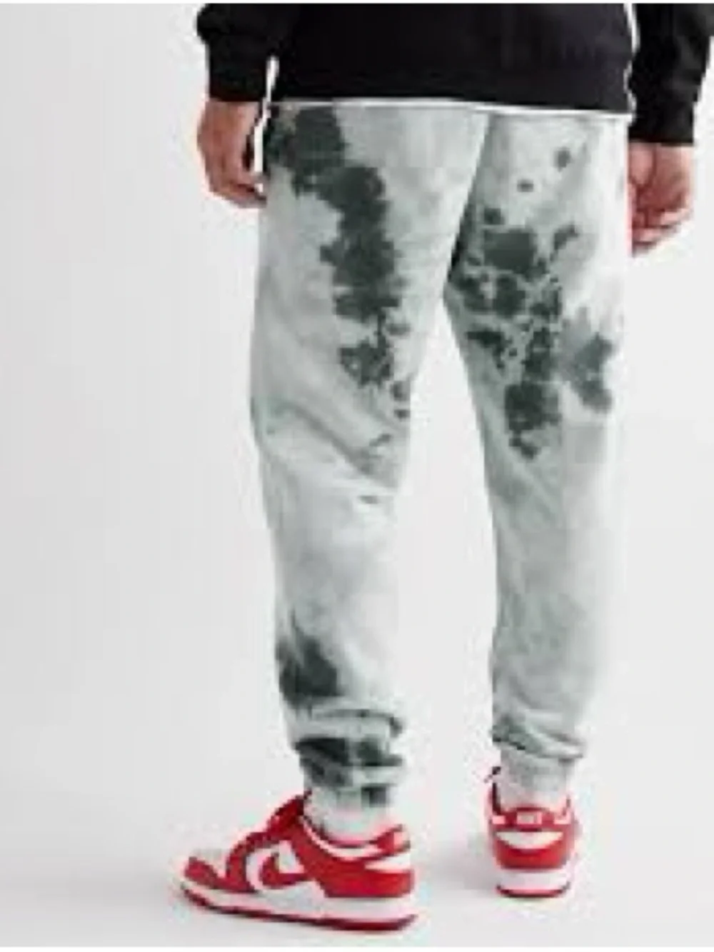 Nike Men's Gray Tie-Dye Jogger Sweatpants - Casual Comfort, guc, sz L